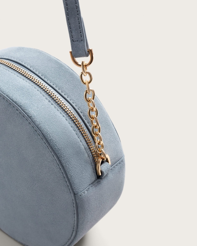 Round leather bag - Imagen 3